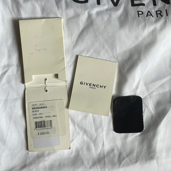 GIVENCHY Black Small Pandora Logo Strap Bag - Picture 3 of 9
